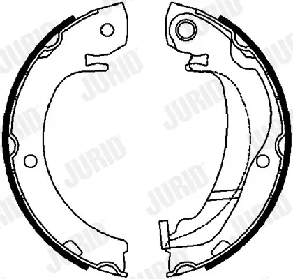 JURID CITROEN щоки гальмівні C1, OPEL Agila, SUZUKI Swift, TOYOTA Yaris Jurid/Bendix 362636J (фото 1)