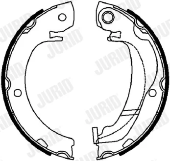 JURID CITROEN щоки гальмівні C1, OPEL Agila, SUZUKI Swift, TOYOTA Yaris Jurid/Bendix 362636J