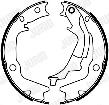 Колодки барабанні Jurid/Bendix 362639J (фото 1)