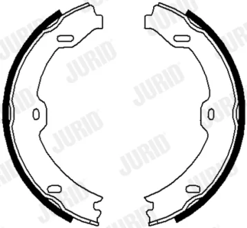 JURID DB Колодки стояночного тормоза W211/220 Jurid/Bendix 362650J