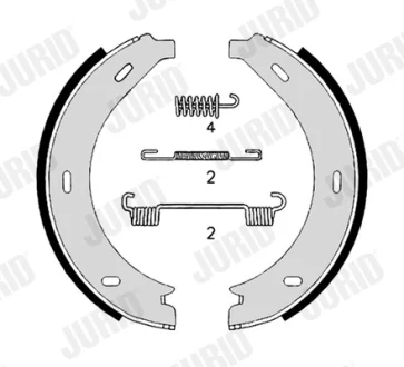 JURID DB щоки ручного гальма W638 Vito 96- Jurid/Bendix 362652J