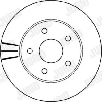 Гальмівний диск передній Jeep Cherokee, Grand Cherokee II (1999->) Jurid/Bendix 562147JC