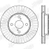 Гальмівний диск передній Toyota Corolla (E12) Jurid/Bendix 562414JC (фото 2)