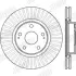 Гальмівний диск передній Toyota Auris, Avensis, Corolla Verso Jurid/Bendix 562430JC (фото 2)