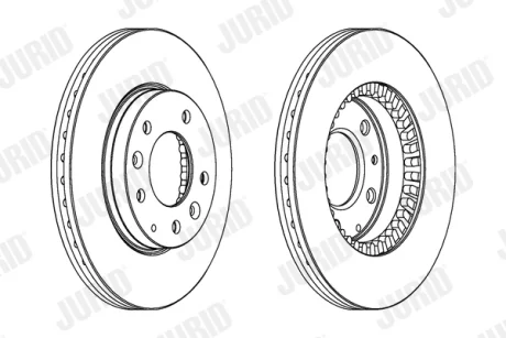Тормозной диск Jurid/Bendix 562446JC
