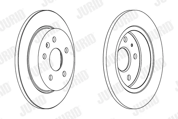 Гальмівний диск задній Chevrolet Malibu / Opel Insignia A Jurid/Bendix 562461JC (фото 1)
