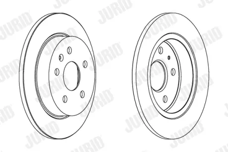 Гальмівний диск задній Chevrolet Malibu / Opel Insignia A Jurid/Bendix 562461JC