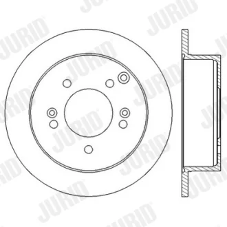 Тормозной диск Jurid/Bendix 562552JC