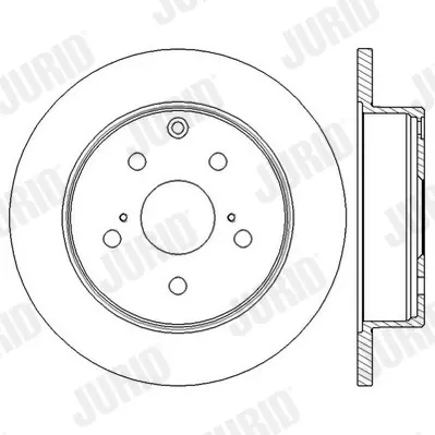 Гальмівний диск задній Toyota Mark X, RAV-4 III, IV / Lexus HS Jurid/Bendix 562601JC (фото 1)