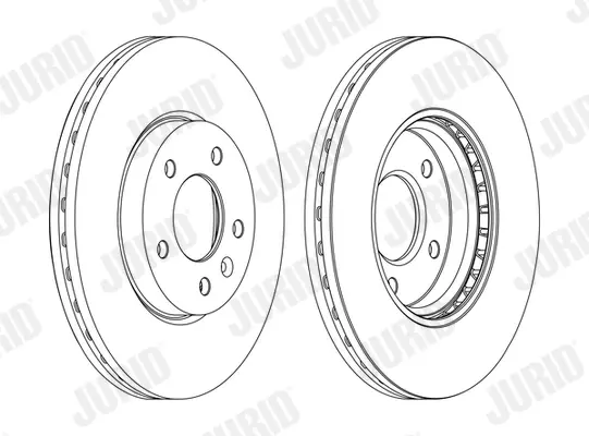 Гальмівний диск передній Chevrolet Cruze, OrLando, Volt / Opel Ampera, Astra J, Zafira Jurid/Bendix 562631JC1 (фото 1)
