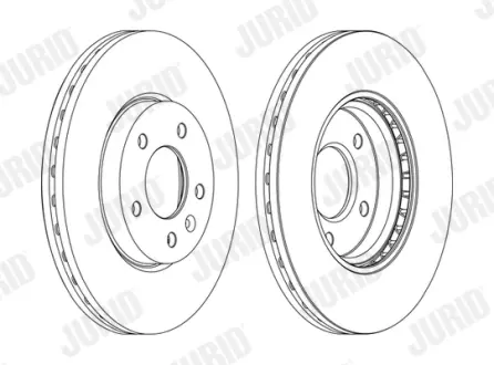Гальмівний диск передній Chevrolet Cruze, OrLando, Volt / Opel Ampera, Astra J, Zafira Jurid/Bendix 562631JC1