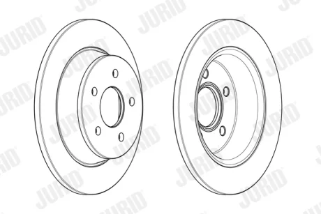 Тормозной диск Jurid/Bendix 562655JC