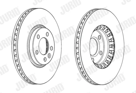 JURID - Гальмівний диск Jurid/Bendix 562739JC-1
