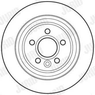 Гальмівний диск задній Volvo S60, S80, XC70 Jurid/Bendix 562741JC