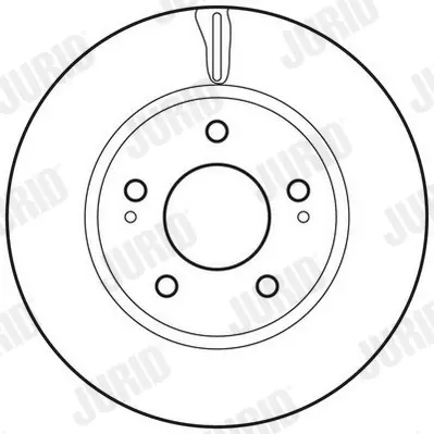 Гальмівний диск передній Dodge Caliber / Mitsubishi Galant, Lancer, Space Wagon Jurid/Bendix 562820JC (фото 1)