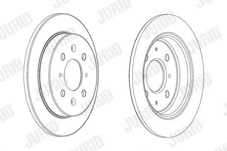 Тормозной диск Jurid/Bendix 562851JC