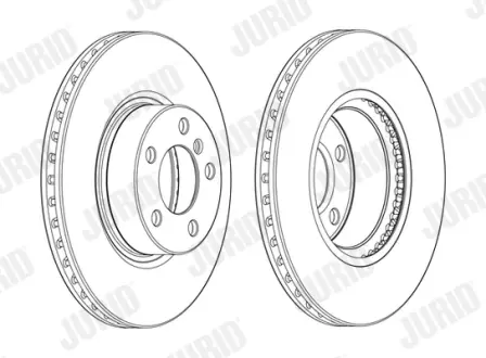 Гальмівний диск передній BMW X3, X4 Jurid/Bendix 562891JC1