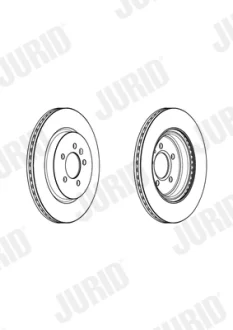 Тормозной диск Jurid/Bendix 562975JC