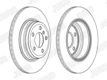 Гальмівний диск задній BMW 3-Series, 4-Series Jurid/Bendix 562980JC