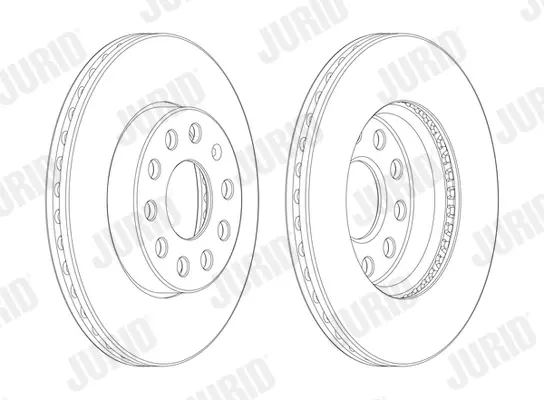 Гальмівний диск передній Audi A3 / Seat Leon / Skoda Octavia III / VW Golf VII Jurid/Bendix 562990JC1 (фото 1)
