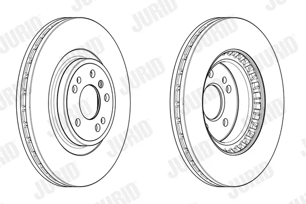 Гальмівний диск передній Mercedes-Benz ML/GLE W166 / GLE C292 Jurid/Bendix 563002JC1 (фото 1)