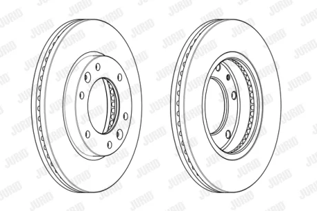 JURID - Гальмівний диск Jurid/Bendix 563006JC