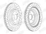 Гальмівний диск задній Mercedes M-Class (W166) ML Jurid/Bendix 563017JC (фото 1)