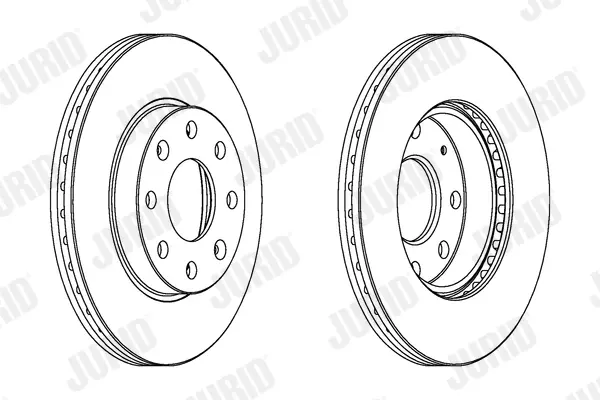 Гальмівний диск передній Daewoo Kalos, Nexia / Chevrolet Aveo, Spark / Opel Astra / Saab Jurid/Bendix 563019JC (фото 1)