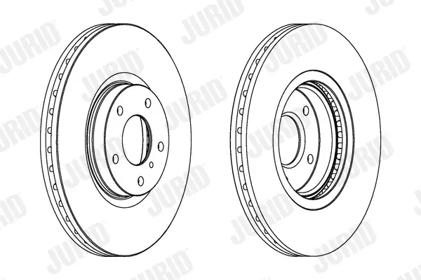 Гальмівний диск передній Nissan Murano / Infiniti G, M35, M45 Jurid/Bendix 563032JC1 (фото 1)