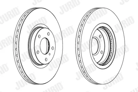 Гальмівний диск передній Nissan Murano / Infiniti G, M35, M45 Jurid/Bendix 563032JC1