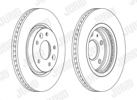Гальмівний диск передній Nissan Leaf, Qashqai, X-Trail / Renault Kadjar, Koleos Jurid/Bendix 563120JC