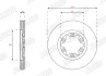 Гальмівний диск передній Mazda B-Series / Ford Ranger Jurid/Bendix 563463J (фото 2)