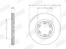 Гальмівний диск передній Mazda B-Series / Ford Ranger Jurid/Bendix 563463J (фото 3)