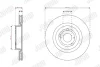 Гальмівний диск передній TOYOTA YARIS Jurid/Bendix 563739JC (фото 1)