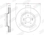 Гальмівний диск передній Hyundai Tucson / KIA Sportage Jurid/Bendix 563747JC1 (фото 2)