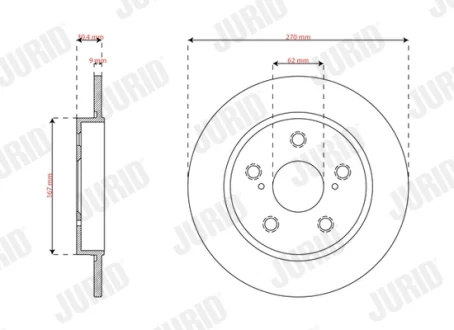 Автодеталь Jurid/Bendix 563819JC