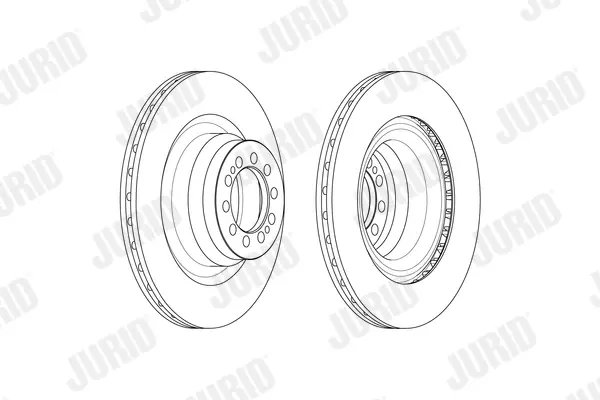 Тормозной диск Jurid/Bendix 569253J (фото 1)