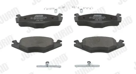 Гальмівні колодки передні VW Caddy, Golf 1-3, Jetta, Passat / Seat Cordoba, Ibiza, Inca, Toledo Jurid/Bendix 571317J