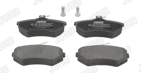 Гальмівні колодки передні Audi 80, 90, 100, 200, A4 / Seat Toledo, Cordoba / VW Caddy, Golf, Passat Jurid/Bendix 571357J (фото 1)