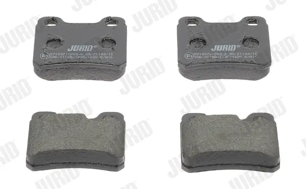 Гальмівні колодки задні Opel Astra, Ascona, Calibra, Kadett E, Vectra A / Saab 900 / Vauxhall Jurid/Bendix 571407J (фото 1)