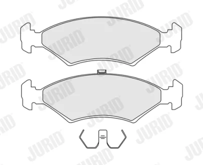 Комплект тормозных колодок Jurid/Bendix 571536J