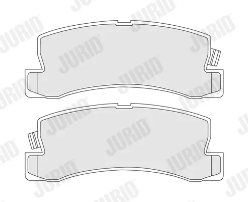 Комплект тормозных колодок Jurid/Bendix 572188J (фото 1)