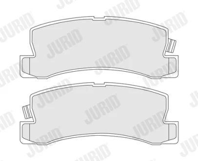 Комплект тормозных колодок Jurid/Bendix 572188J
