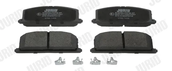 JURID - Гальмівні колодки до дисків Jurid/Bendix 572255J (фото 1)