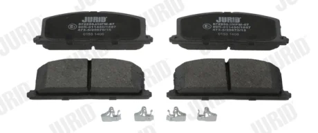 JURID - Гальмівні колодки до дисків Jurid/Bendix 572255J