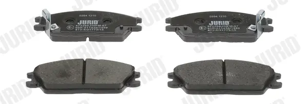 Гальмівні колодки передні Honda Accord II / Hyundai Accent II, Getz, Stellar, Pony, Excel Jurid/Bendix 572269J (фото 1)