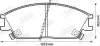 Гальмівні колодки передні Honda Accord II / Hyundai Accent II, Getz, Stellar, Pony, Excel Jurid/Bendix 572269J (фото 2)