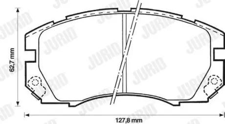 Колодки гальмівні дискові Jurid/Bendix 572377J