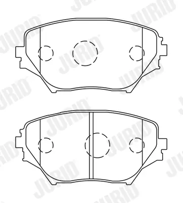 Гальмівні колодки передні Toyota RAV-4 II Jurid/Bendix 572487J (фото 1)