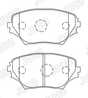 Гальмівні колодки передні Toyota RAV-4 II Jurid/Bendix 572487J
